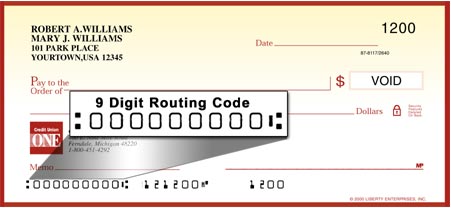 ABA routing number
